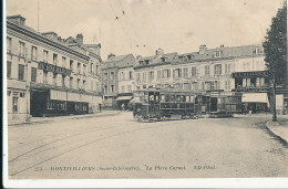 AY 156   C P A   -  MONTIVILLIERS  (76)  LA PLACE CARNOT   TRAMWAY - Montivilliers