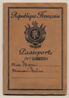 FRANCE - Passeport à L'étranger 580F Marseille B Du R - 1949 - Zonder Classificatie