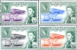 244239 HINGED ANTIGUA 1962 CENTENARIO DEL SELLO - Otros & Sin Clasificación