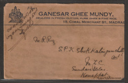 India 1931 K G V Th Stamp On Cover With Ganesh (a196) - Hinduismus
