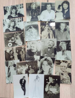 Lot De 20 Photos D'artistes - Jeanne Manson, Annie Cordy, Chantal Goya.... - Dim: 10/7 Cm - Famous People