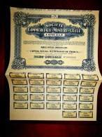 Commerciale Et Minière De L'Uelé 1947 ,Belgian Congo,stock Certificate - Afrique