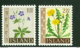 ISLANDIA FLORA 1960 Yv 303/4 MNH - Nuevos