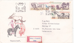 WILDLIFE  COVERS  FDC    CIRCULATED  1981  Tchécoslovaquie - Storia Postale