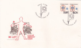 ROAD SIGNS  COVERS  FDC    CIRCULATED  1981  Tchécoslovaquie - Briefe U. Dokumente