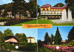 BAD GHEICHENBERG, MULTIPLE VIEWS, ARCHITECTURE, PARK, GARDEN, FOUNTAIN, TERRACE, UMBRELLA, STYRIA, AUSTRIA, POSTCARD - Bad Gleichenberg