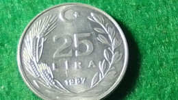 TÜRKİYE 1987--(NİKEL)        25   LİRA - Turquie