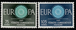 TURQUIE    Europa 1960   N° Y&T  1567 Et 1568  ** - Nuovi