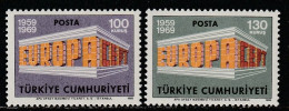 TURQUIE    Europa 1969   N° Y&T  1891 Et 1892  ** - Unused Stamps