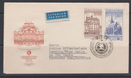 Tchécoslovaquie FDC 1959 1018 1020 Hôtel De Ville De Pilsen Église Saint-Barthélémy - FDC