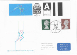 2012 Jeux Olympiques De Londres: FDC Smart Stamp "Athlétisme" - Eté 2012: Londres