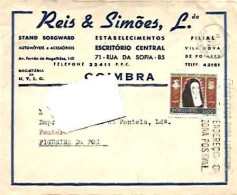 Portugal & Marcofilia, Reis E Simões Lda, Stand Borgward, Automóveis E Acessórios, Coimbra A Figueira Da Foz 1959 (7) - Lettres & Documents