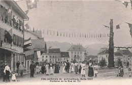 Bulle Fête Cantonale De Gymnastique 1907 Fontaine De La Rue Du Tir Morel - Gruyères