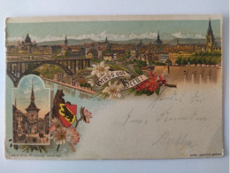 Gruss Aus Bern, Lithographie, 1900 - Berna