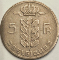 Belgium - 5 Francs 1961, KM# 134.1 (#3160) - 5 Frank