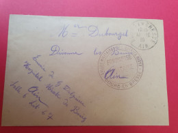 Cachet Des Salles Militaires De L'Hospice Mixte De Bourg En Bresse Sur Enveloppe En Fm En 1916.- J 297 - 1. Weltkrieg 1914-1918