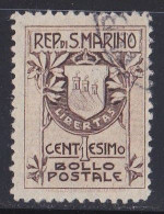 Saint Marin  1900 - 1939   Y&T  N °  47  Olitéré - Usados