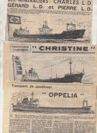 Lot De 10 Coupures De Presse Montrant Des Bateaux Dessinés   (PPP46056) - Andere & Zonder Classificatie