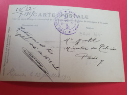 Cachet Du Train Sanitaire N° 3 Bis Sur Carte Postale De Brou Pour Paris En 1915 - J 299 - Guerra De 1914-18