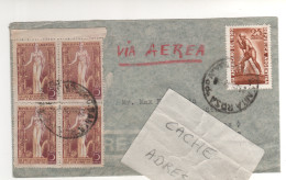 5 Timbres , Stamps  Sur Lettre , Cover , Mail Du 24/06/48 - Cartas & Documentos