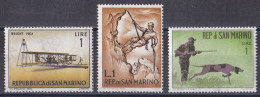 Saint Marin  1960 - 1969   Y&T  N °  542   552   562  NEUF ** - Neufs