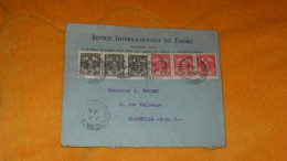 ENVELOPPE ANCIENNE DE 1944../ BOURSE INTERNATIONALE DU TIMBRE MONTE CARLO..POUR MARSEILLE..CACHETS + TIMBRES X6 - Postmarks