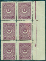 1923 Turkey Star&Crescent 1pi NHM B6 - 1920-21 Kleinasien