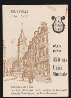 27 - Beuzeville : 150 Ans De L'Union Musicale - 8 Juin 1980 - Andere & Zonder Classificatie