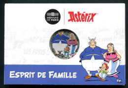 RC 26875 FRANCE 50€ ASTERIX ESPRIT DE FAMILLE PIECE EN ARGENT DANS SON COFFRET D'ORIGINE - France