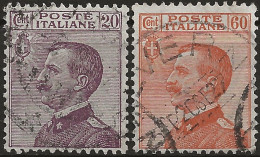 IT204-205U8 Regno D'Italia 1926, Sassone Nr. 204/05, Serie Cpl Di 2 Francobolli Usati Per Posta °/ - Oblitérés