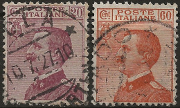 IT204-205U9 Regno D'Italia 1926, Sassone Nr. 204/05, Serie Cpl Di 2 Francobolli Usati Per Posta °/ - Oblitérés
