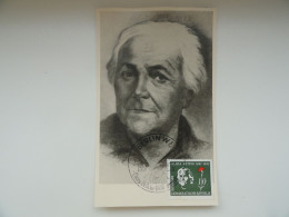 CARTE MAXIMUM CARD MAXIMUMKARTE FEMME POLITIQUE CLARA ZETKIN DDR - Cartoline Maximum