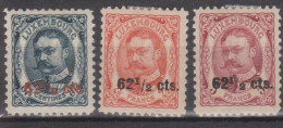 Luxembourg N° 86 à 88 Avec Charnières - 1906 Willem IV