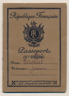 FRANCE - Passeport à L'étranger 20F Toulon (Var) 1933 - Visa Allemand Délivré à Paris - Zonder Classificatie