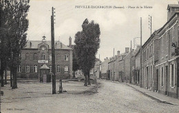 Cpa Friville Escarbotin, Place De La Mairie - Friville Escarbotin