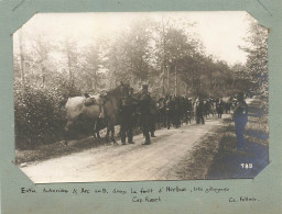 Entre Auberive Arc En Barrois * 1902 * Régiment Militaire Dans La Forêt D'herbue * Photo Ancienne 11x7.5cm - Auberive