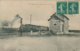 50 COUTAINVILLE - La Gare Du Tramway - TOP RARE / TTB - Andere & Zonder Classificatie