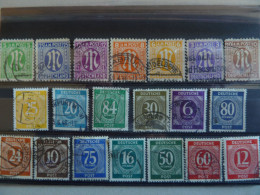 ALLEMAGNE ZONE A.A.S ET BIZONE  LOT DE TIMBRES OBLITERES - Usati