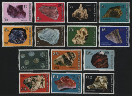 Botswana 1976 - Mi-Nr. 155-168 ** - MNH - Aufdruck - Mineralien / Minerals - Botswana (1966-...)