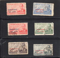 IFNI : PA Lot De 6 Valeurs Année 1942 N° 19,20,22,,23,24,25 Oblitérés - Ifni