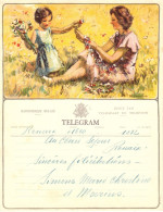 BELGIQUE Belgie Belgien 1952 Telegramm Liefdadigheidstelegram Télégramme De Philanthropie Schmuckblatttelegramm Tavirat - Telegramas