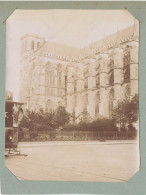 Chalons Sur Marne * 1902 * Tram Tramway * Un Coin De La Ville Et La Cathédrale * Photo Ancienne Format 10.6x8cm - Châlons-sur-Marne