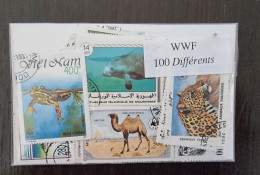 WWF (animaux) Lot De 100 Timbres Poste Tous Différents. Satisfaction Assurée - Altri & Non Classificati