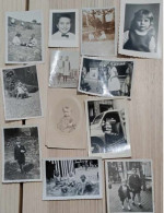 Lot De 12 Photos D'enfants - Format Divers - Personnes Anonymes