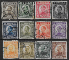 Yugoslavia Jugoslavija 1921 Definitives "Kraljestvo" 12val Mi N.145-147,149-156,158 US - Used Stamps