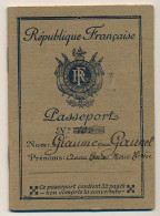 FRANCE - Passeport à L'étranger 20F Barcelonnette (Basses Alpes) 1932 - Photos Mère Et Enfant - Unclassified