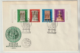 Ungarn 1975 Michel Nr. 3060-63 B FDC Denkmalschutzjahr Ungezähnt, Rand-TAB, ESST, Michel 150,-€ - Storia Postale