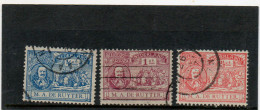 PAYS-BAS    3 Timbres    1891-1909   Y&T:73 à 75   Oblitérés - Used Stamps