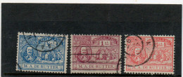 PAYS-BAS    3 Timbres    1891-1909   Y&T:73 à 75   Oblitérés - Gebraucht