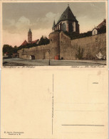 Höchst-Frankfurt Am Main Strassen Partie Schloss Und Kath. Kirche 1910 - Hoechst